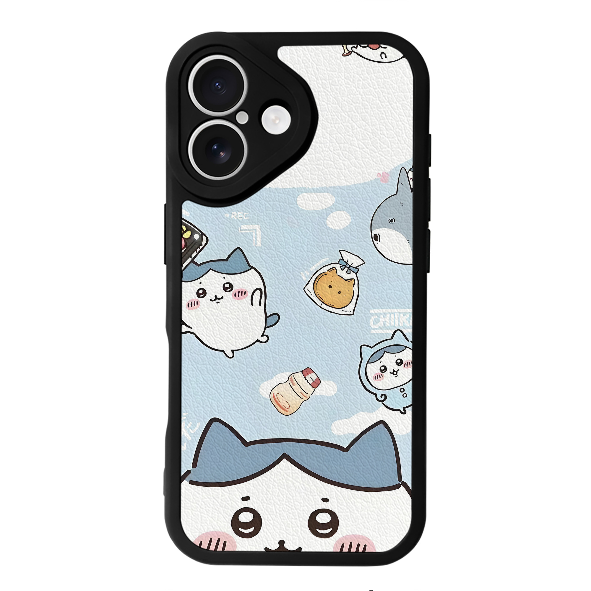 （画像用） ちいかわ Chii-kawa 【iPhone 16シリーズ対応】シリコンスマホケース（レザー調） 材質：シリコン